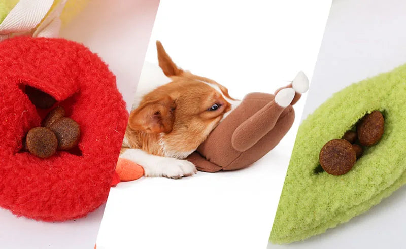 Interactive Snuffle Turkey Toy for Dogs – Puzzle, Treat & Chew Play