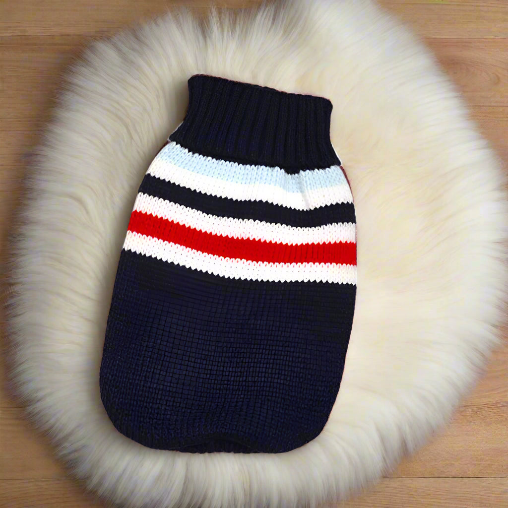 Warm Knit Dog Sweater for Dachshunds – Winter Jumper for Small Dogs