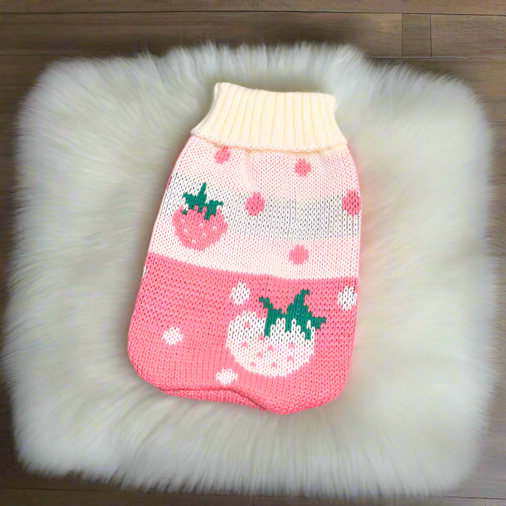 Warm Knit Dog Sweater for Dachshunds – Winter Jumper for Small Dogs